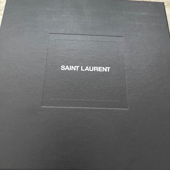 YSL Black Cintura Box Leather Belt main image 4